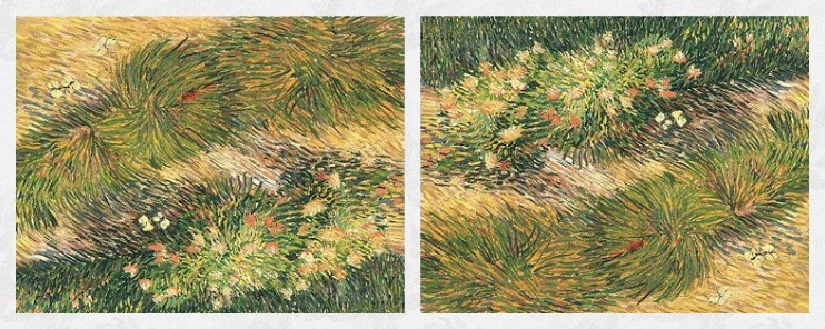 Картина Трава и бабочки Ван Гог
