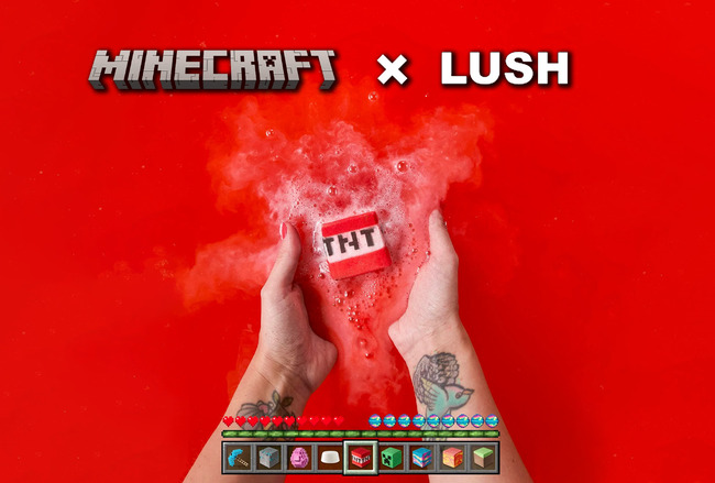 Lush Minecraft косметика