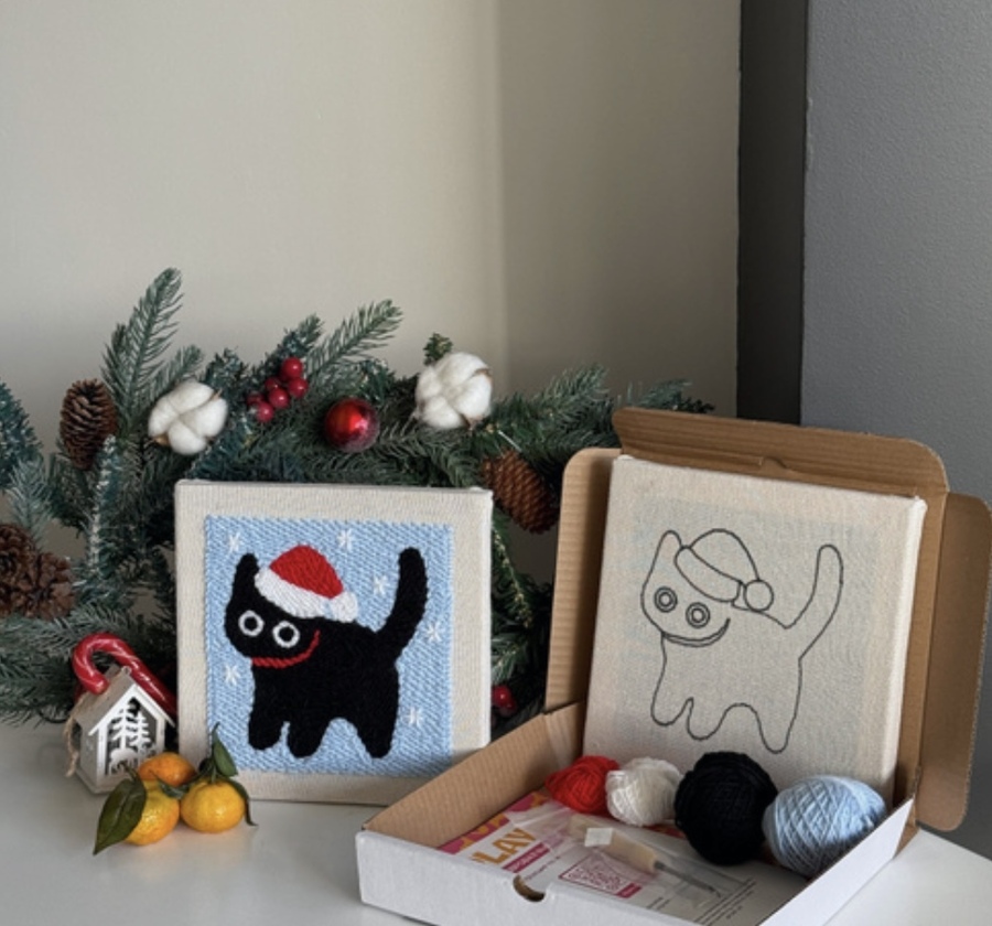 ковровая вышивка что делать в новогодние праздники